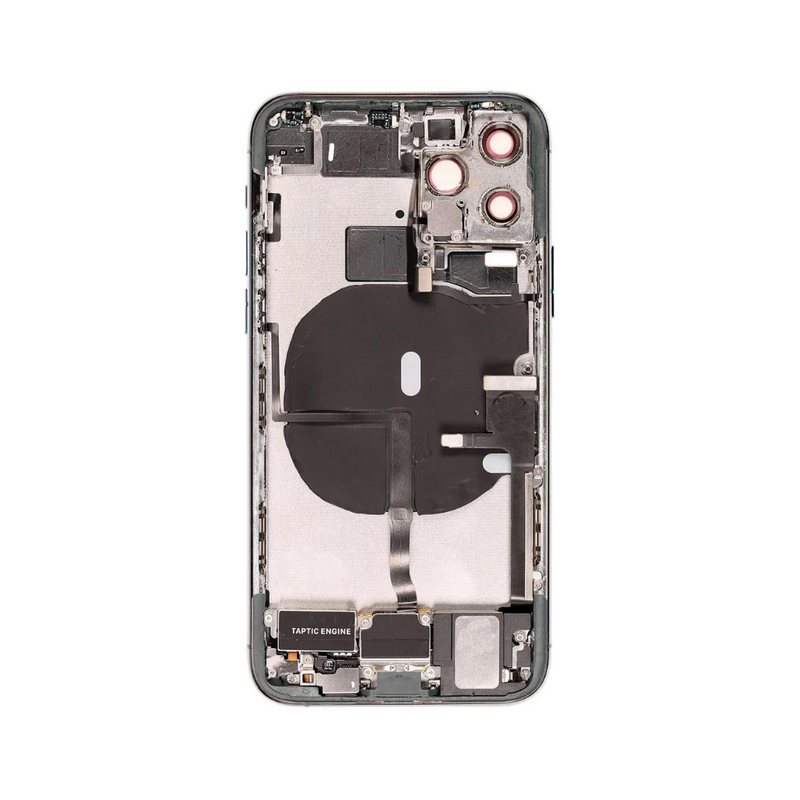 OEM Pulled iPhone 11 Pro Max Housing (B Grade) with Small Parts Installed - Midnight Green (with logo)