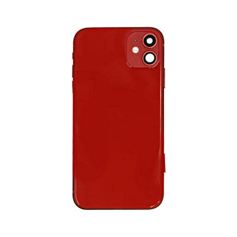 OEM Pulled iPhone 11 Housing (B Grade) with Small Parts Installed - Red (with logo)