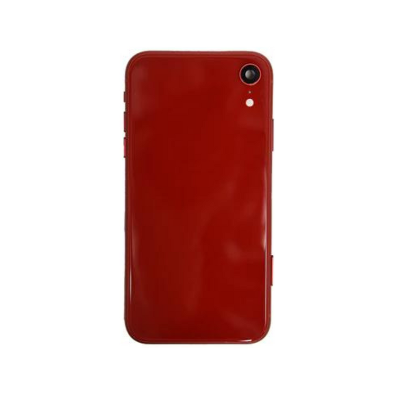 OEM Pulled iPhone XR Housing (A Grade) with Small Parts Installed - Red (with logo)