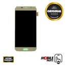 Samsung Galaxy S6 - OLED Assembly with frame Gold Platinum (Glass Change)