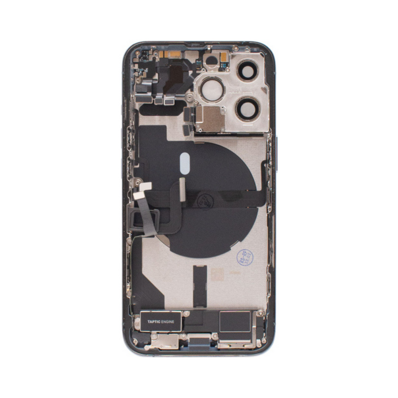 OEM Pulled iPhone 13 Pro Housing (B Grade) with Small Parts Installed - Sierra Blue (with logo)