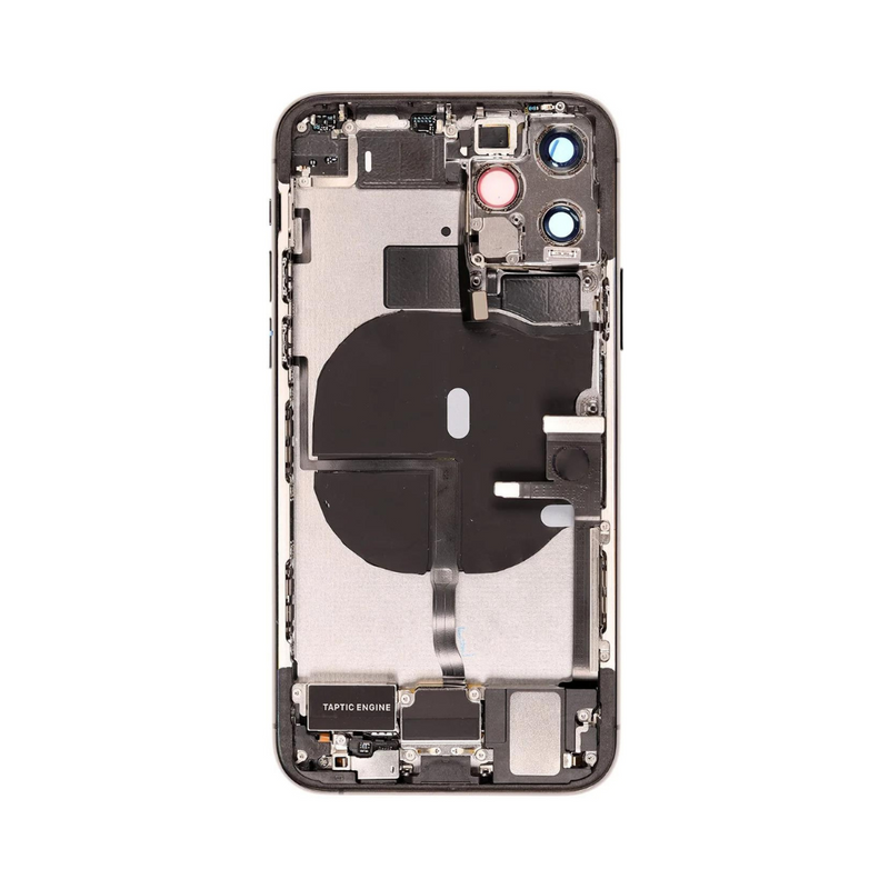 OEM Pulled iPhone 11 Pro Housing (B Grade) with Small Parts Installed - Space Grey (with logo)