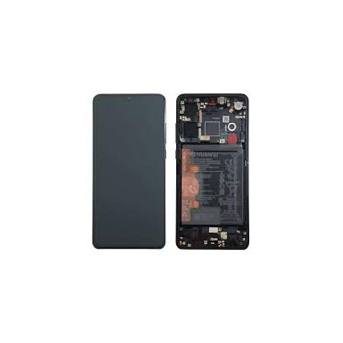 Huawei P30 LCD Assembly - Original with Frame (Black)