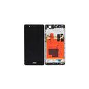 Huawei P9 Lite LCD Assembly - Original with Frame (Black)