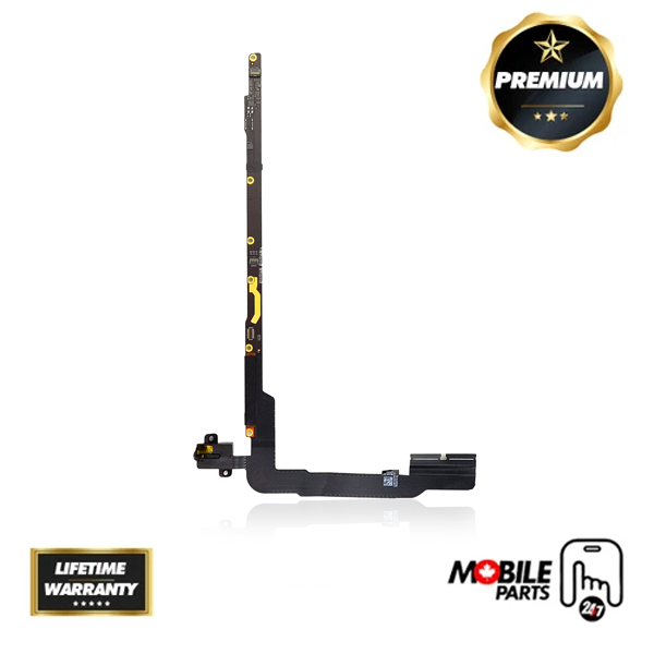 iPad 4 (WIFI) Headphone Jack with Flex Cable - Premium (Black)