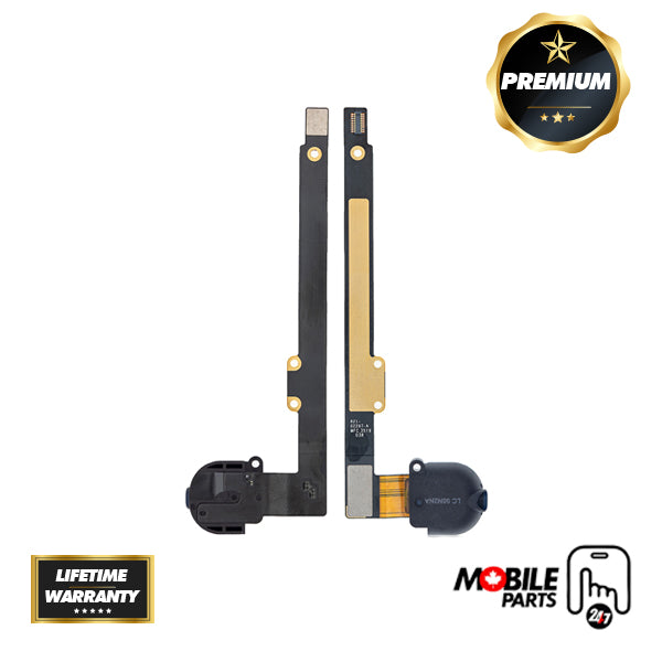 iPad 7 (4G) Headphone Jack with Flex Cable - Premium (Black)