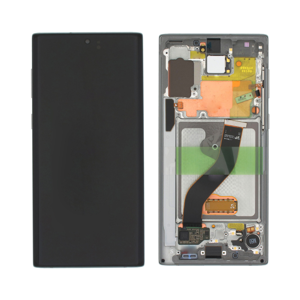 Samsung Galaxy Note 10 Plus - OLED Assembly with frame Aura Glow (Serv