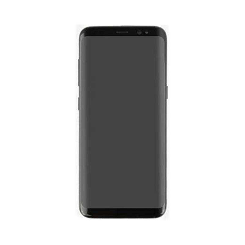 Samsung Galaxy S8 - OLED Screen Assembly with Frame Black (Service Pack)