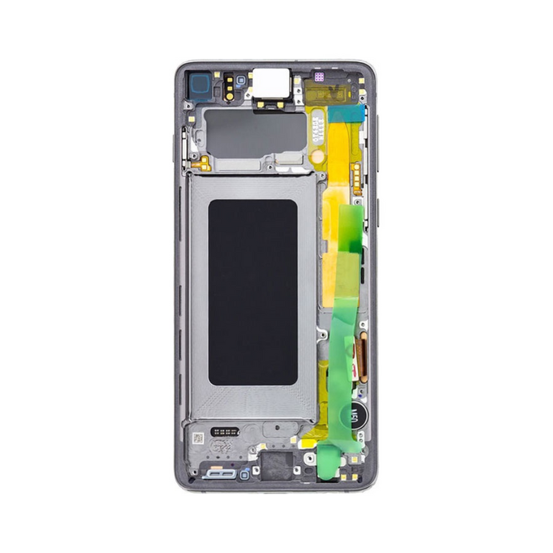 Samsung Galaxy S10 - OLED Assembly with Frame (Compatible with all carriers) Prism Black (Service Pack)