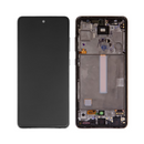 Samsung Galaxy A52 5G - OLED Screen Assembly with Frame Black (Service Pack)