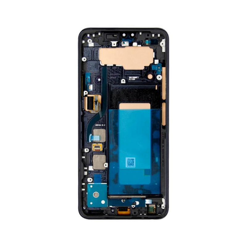 LG V40 LCD Assembly - Original with Frame (Black)