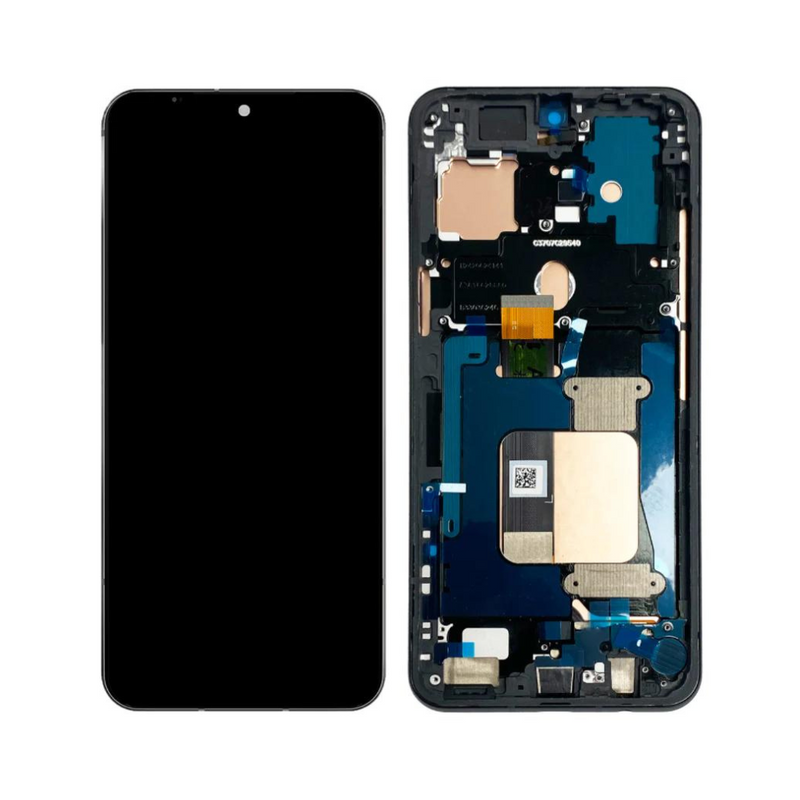 LG V60 LCD Assembly - Original with Frame (Black)