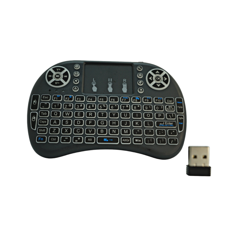 Chargeable Mini Wireless Keyboard with Backlight & Touchpad