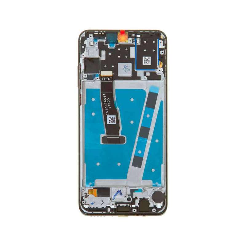 Huawei P30 Lite LCD Assembly - Original with Frame (Midnight Black) [FHD-T]