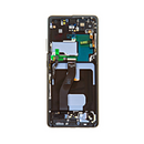 Samsung Galaxy S21 Ultra - OLED Assembly with frame Phantom Black (Glass Change)