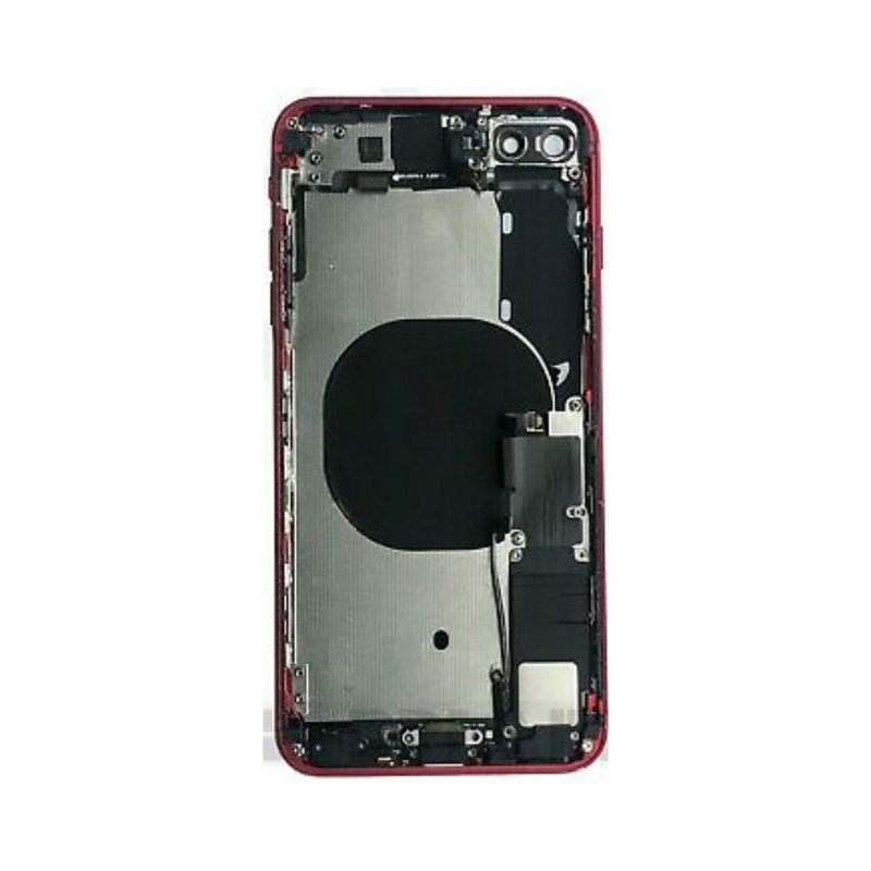 OEM Pulled iPhone 8P Housing (A Grade) with Small Parts Installed - Red (with logo)