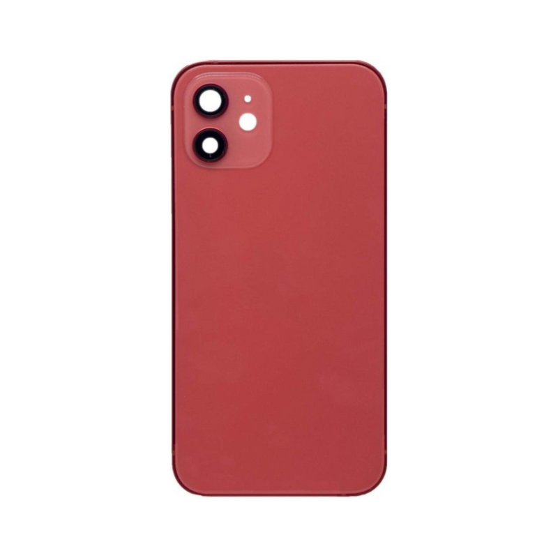 OEM Pulled iPhone 12  Housing (A Grade) with Small Parts Installed - Red (with logo)