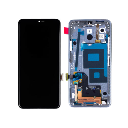 LG G7 ThinQ LCD Assembly - Original with Frame (Grey)