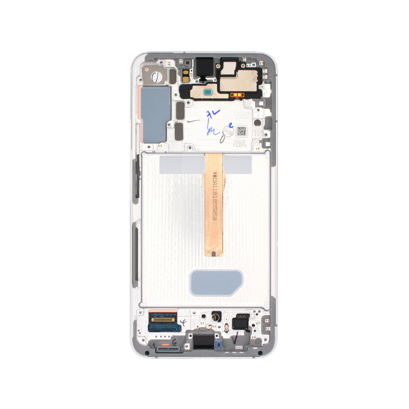 Samsung Galaxy S22 Plus 5G - OLED Assembly with frame (Glass Change) - White