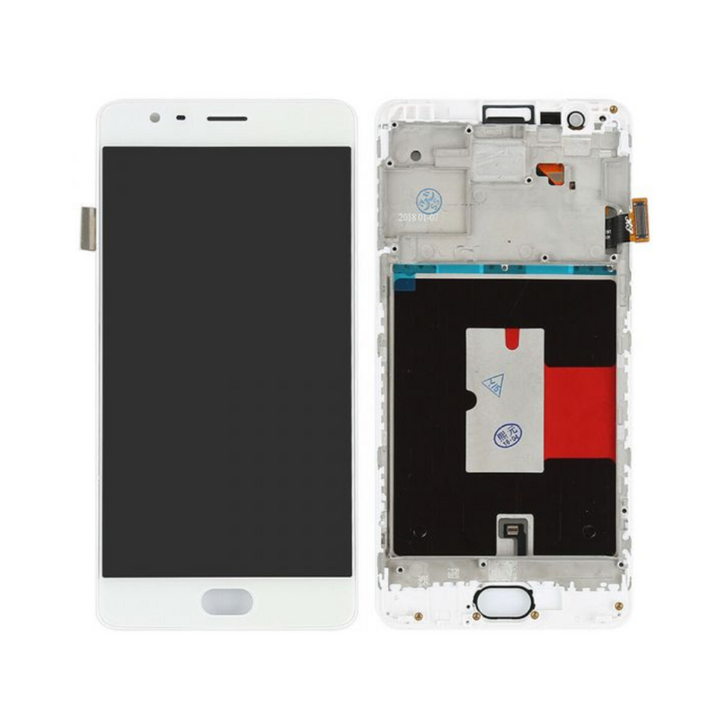 OnePlus 3T LCD Assembly - Original with Frame