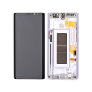 Samsung Galaxy Note 8 - OLED Assembly with frame Orchid Grey (Glass Change)