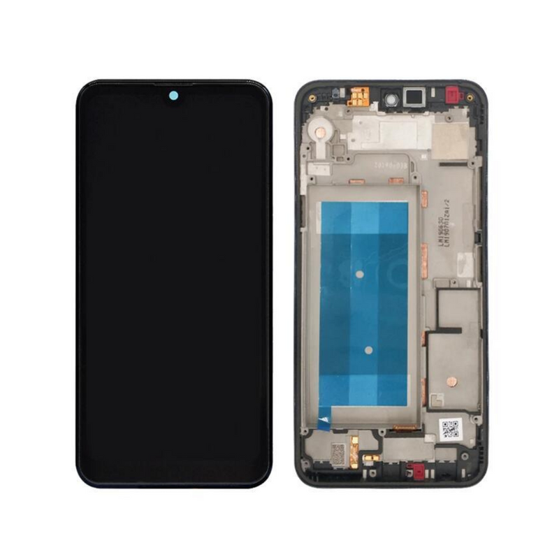 LG Q60 LCD Assembly - Original with Frame / Sensor (Black)