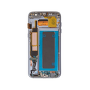 Samsung Galaxy S7 Edge - OLED Assembly with Frame (Compatible with all carriers) Black Onyx (Glass Change)