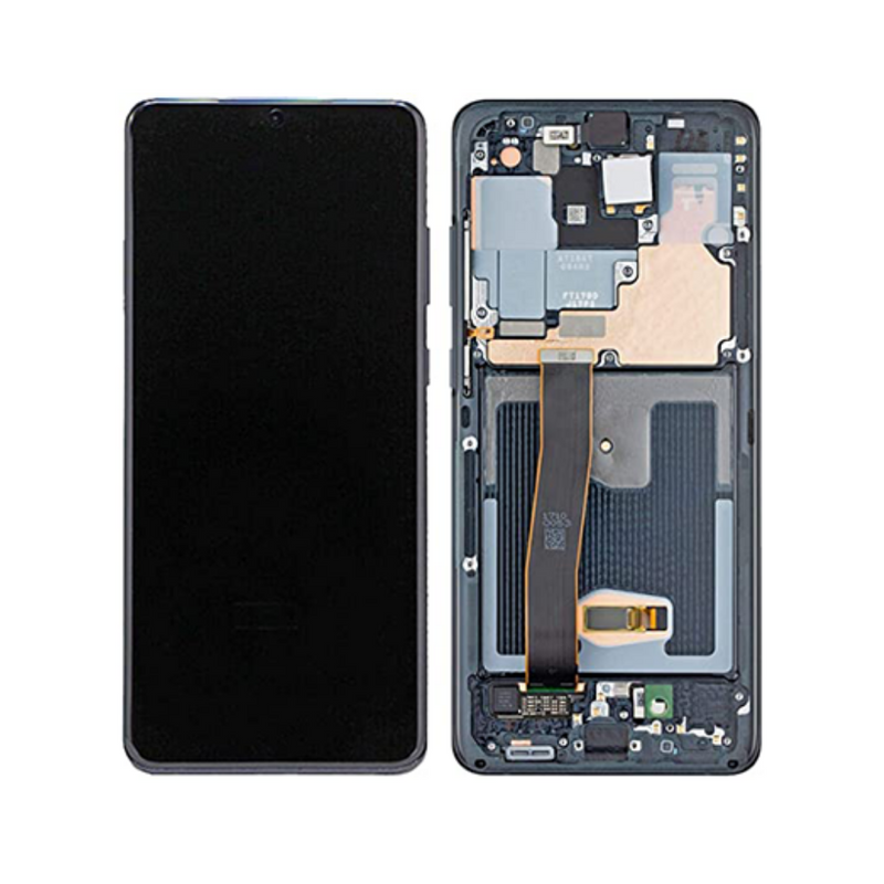 Samsung Galaxy S20 Plus 5G - OLED Screen Assembly with Frame Cosmic Black (Service Pack)