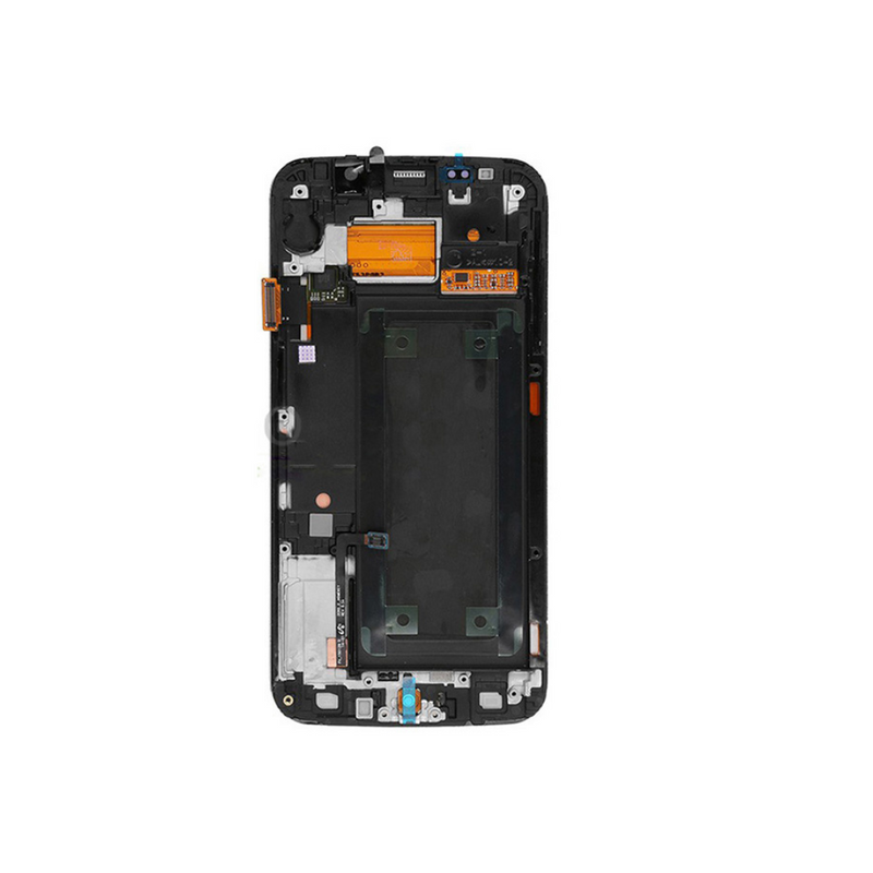 Samsung Galaxy S6 - OLED Assembly with frame White Pearl (Glass Change)