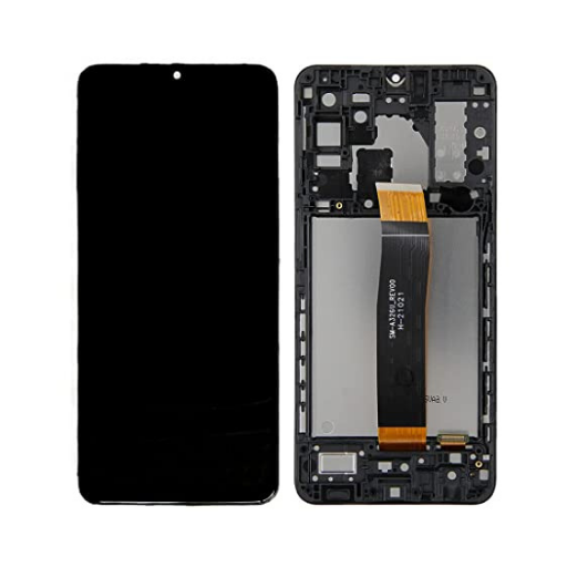 Samsung Galaxy A32 5G - OLED Screen Assembly with Frame Black (Service Pack)