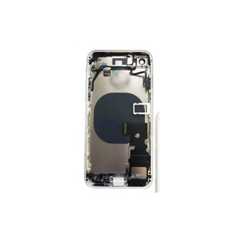 OEM Pulled iPhone 8 Housing (B Grade) with Small Parts Installed - Silver (with logo)