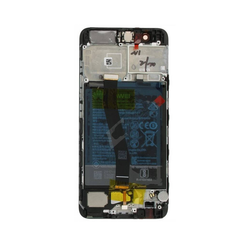 Huawei P10 Plus LCD Assembly - Original with Frame (Black)