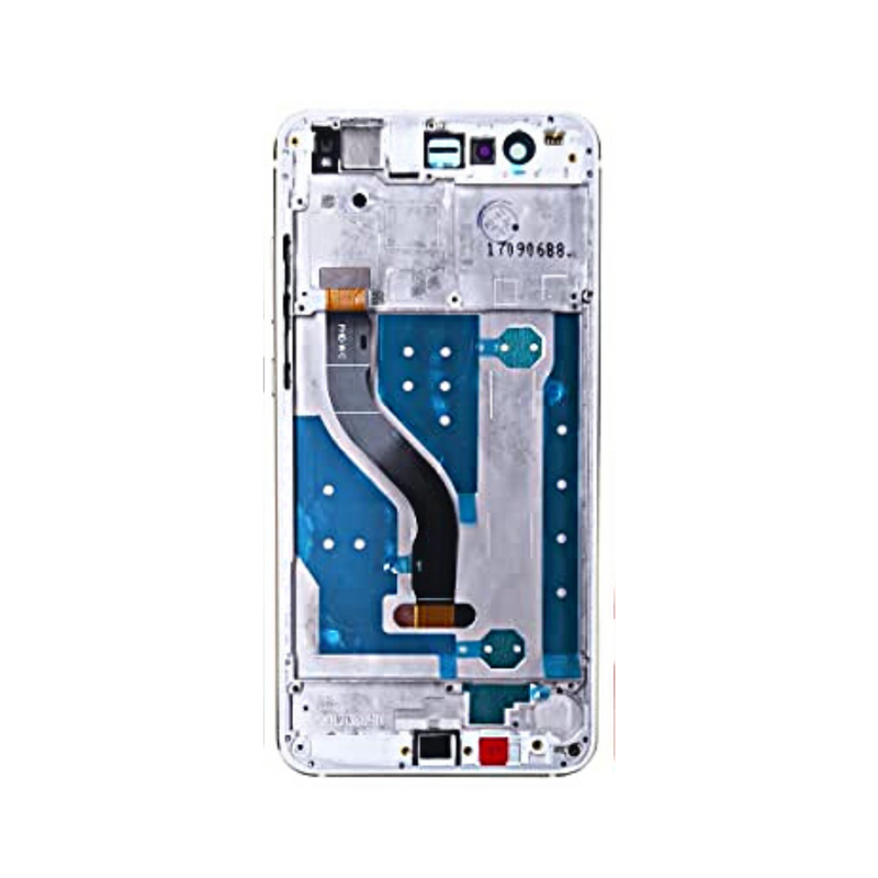 Huawei P10 Lite LCD Assembly - Original with Frame (White)