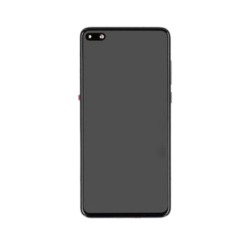 Huawei P40 LCD Assembly - Original with Frame (Black)