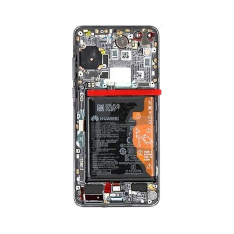 Huawei P40 LCD Assembly - Original with Frame (Black)